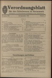 Verordnungsblatt für das Schulwesen in Steiermark 19540920 Seite: 1