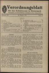 Verordnungsblatt für das Schulwesen in Steiermark 19541020 Seite: 1