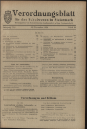 Verordnungsblatt für das Schulwesen in Steiermark 19541120 Seite: 1