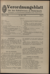 Verordnungsblatt für das Schulwesen in Steiermark 19550325 Seite: 1