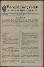 Verordnungsblatt für das Schulwesen in Steiermark 19560125 Seite: 1