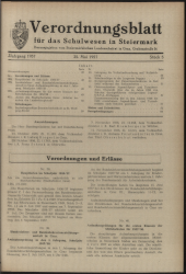 Verordnungsblatt für das Schulwesen in Steiermark 19570525 Seite: 1