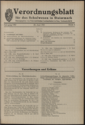 Verordnungsblatt für das Schulwesen in Steiermark 19570625 Seite: 1