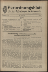 Verordnungsblatt für das Schulwesen in Steiermark 19570720 Seite: 1