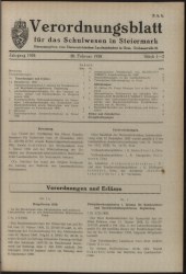 Verordnungsblatt für das Schulwesen in Steiermark 19580220 Seite: 1