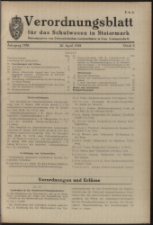 Verordnungsblatt für das Schulwesen in Steiermark 19580420 Seite: 1