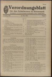 Verordnungsblatt für das Schulwesen in Steiermark 19580524 Seite: 1