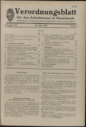 Verordnungsblatt für das Schulwesen in Steiermark 19590320 Seite: 1