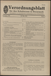 Verordnungsblatt für das Schulwesen in Steiermark 19590520 Seite: 1