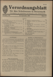 Verordnungsblatt für das Schulwesen in Steiermark 19590920 Seite: 1