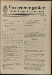 Verordnungsblatt für das Schulwesen in Steiermark 19591020 Seite: 1