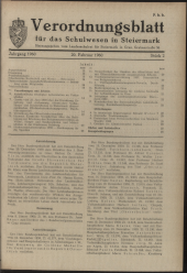 Verordnungsblatt für das Schulwesen in Steiermark 19600220 Seite: 1