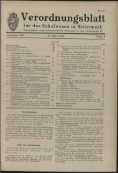 Verordnungsblatt für das Schulwesen in Steiermark 19600320 Seite: 1