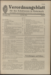 Verordnungsblatt für das Schulwesen in Steiermark 19600520 Seite: 1