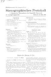 Übersicht: Protokolle (1.-50. Sitzung)