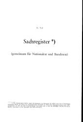 Übersicht: Sachregister