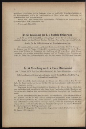 Verordnungsblatt für den Dienstbereich des k.k. Ackerbau-Ministeriums. Red. im k.k. Ackerbau-Ministerium 18760310 Seite: 4