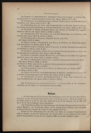 Verordnungsblatt für den Dienstbereich des k.k. Ackerbau-Ministeriums. Red. im k.k. Ackerbau-Ministerium 18760310 Seite: 6