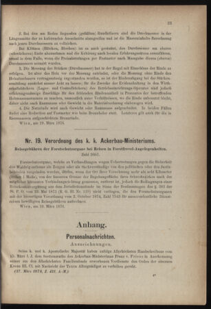 Verordnungsblatt für den Dienstbereich des k.k. Ackerbau-Ministeriums. Red. im k.k. Ackerbau-Ministerium 18760323 Seite: 7