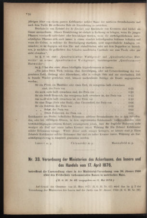 Verordnungsblatt für den Dienstbereich des k.k. Ackerbau-Ministeriums. Red. im k.k. Ackerbau-Ministerium 18760516 Seite: 14