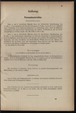 Verordnungsblatt für den Dienstbereich des k.k. Ackerbau-Ministeriums. Red. im k.k. Ackerbau-Ministerium 18760612 Seite: 3