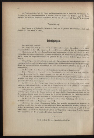 Verordnungsblatt für den Dienstbereich des k.k. Ackerbau-Ministeriums. Red. im k.k. Ackerbau-Ministerium 18760624 Seite: 4