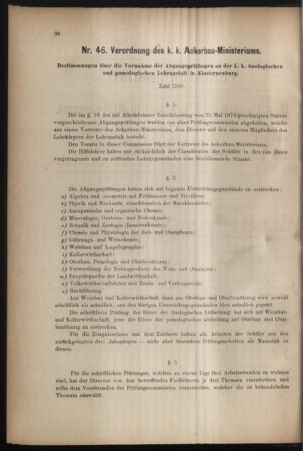 Verordnungsblatt für den Dienstbereich des k.k. Ackerbau-Ministeriums. Red. im k.k. Ackerbau-Ministerium 18760720 Seite: 2