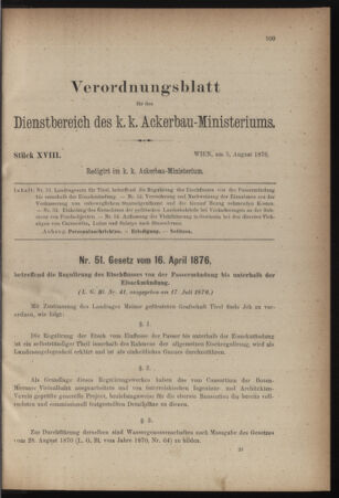 Verordnungsblatt für den Dienstbereich des k.k. Ackerbau-Ministeriums. Red. im k.k. Ackerbau-Ministerium