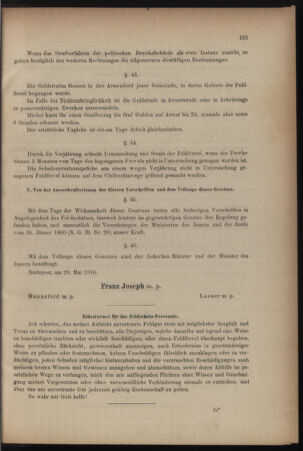 Verordnungsblatt für den Dienstbereich des k.k. Ackerbau-Ministeriums. Red. im k.k. Ackerbau-Ministerium 18760817 Seite: 11