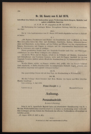 Verordnungsblatt für den Dienstbereich des k.k. Ackerbau-Ministeriums. Red. im k.k. Ackerbau-Ministerium 18760817 Seite: 12