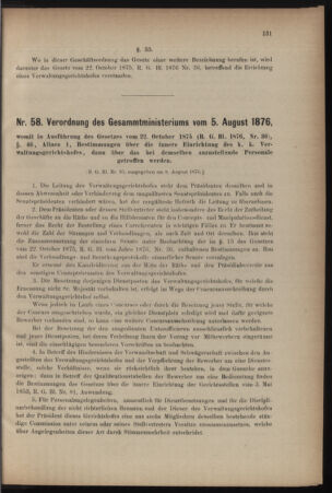 Verordnungsblatt für den Dienstbereich des k.k. Ackerbau-Ministeriums. Red. im k.k. Ackerbau-Ministerium 18760826 Seite: 7