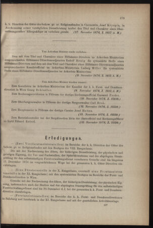 Verordnungsblatt für den Dienstbereich des k.k. Ackerbau-Ministeriums. Red. im k.k. Ackerbau-Ministerium 18761204 Seite: 3