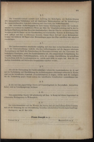 Verordnungsblatt für den Dienstbereich des k.k. Ackerbau-Ministeriums. Red. im k.k. Ackerbau-Ministerium 18761231 Seite: 5