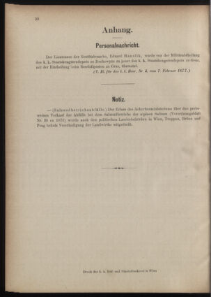 Verordnungsblatt für den Dienstbereich des k.k. Ackerbau-Ministeriums. Red. im k.k. Ackerbau-Ministerium 18770213 Seite: 4