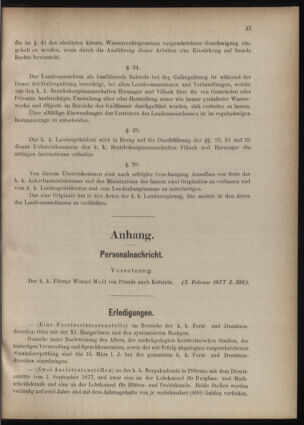 Verordnungsblatt für den Dienstbereich des k.k. Ackerbau-Ministeriums. Red. im k.k. Ackerbau-Ministerium 18770224 Seite: 7