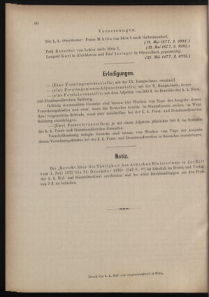 Verordnungsblatt für den Dienstbereich des k.k. Ackerbau-Ministeriums. Red. im k.k. Ackerbau-Ministerium 18770603 Seite: 6