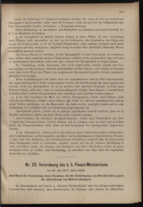 Verordnungsblatt für den Dienstbereich des k.k. Ackerbau-Ministeriums. Red. im k.k. Ackerbau-Ministerium 18770828 Seite: 23