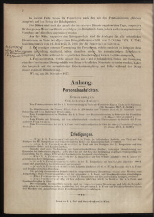 Verordnungsblatt für den Dienstbereich des k.k. Ackerbau-Ministeriums. Red. im k.k. Ackerbau-Ministerium 18780122 Seite: 2