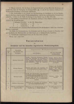 Verordnungsblatt für den Dienstbereich des k.k. Ackerbau-Ministeriums. Red. im k.k. Ackerbau-Ministerium 18780619 Seite: 15