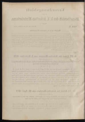 Verordnungsblatt für den Dienstbereich des k.k. Ackerbau-Ministeriums. Red. im k.k. Ackerbau-Ministerium 18781101 Seite: 4