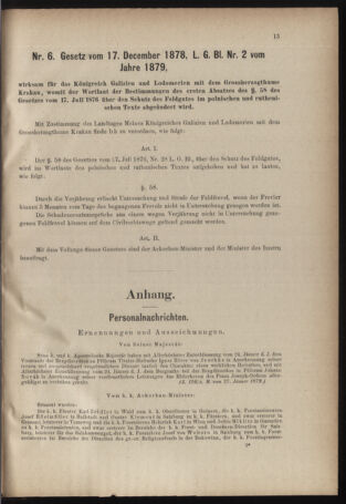 Verordnungsblatt für den Dienstbereich des k.k. Ackerbau-Ministeriums. Red. im k.k. Ackerbau-Ministerium 18790203 Seite: 3