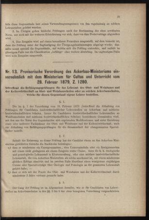 Verordnungsblatt für den Dienstbereich des k.k. Ackerbau-Ministeriums. Red. im k.k. Ackerbau-Ministerium 18790401 Seite: 9