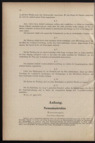 Verordnungsblatt für den Dienstbereich des k.k. Ackerbau-Ministeriums. Red. im k.k. Ackerbau-Ministerium 18790613 Seite: 2