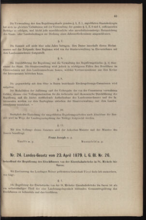 Verordnungsblatt für den Dienstbereich des k.k. Ackerbau-Ministeriums. Red. im k.k. Ackerbau-Ministerium 18790702 Seite: 7