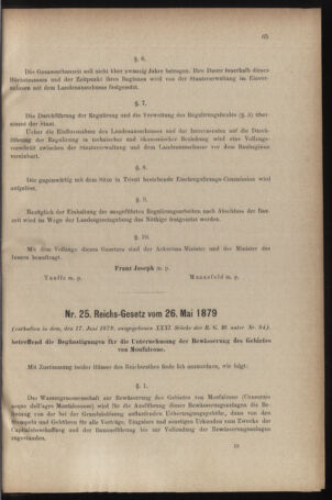 Verordnungsblatt für den Dienstbereich des k.k. Ackerbau-Ministeriums. Red. im k.k. Ackerbau-Ministerium 18790702 Seite: 9