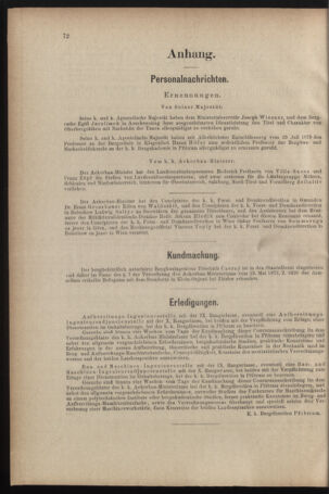 Verordnungsblatt für den Dienstbereich des k.k. Ackerbau-Ministeriums. Red. im k.k. Ackerbau-Ministerium 18790806 Seite: 2