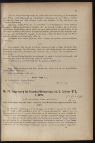 Verordnungsblatt für den Dienstbereich des k.k. Ackerbau-Ministeriums. Red. im k.k. Ackerbau-Ministerium 18791106 Seite: 3