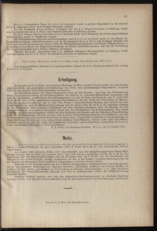 Verordnungsblatt für den Dienstbereich des k.k. Ackerbau-Ministeriums. Red. im k.k. Ackerbau-Ministerium 18791106 Seite: 5