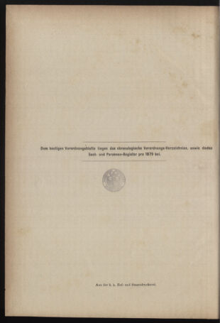 Verordnungsblatt für den Dienstbereich des k.k. Ackerbau-Ministeriums. Red. im k.k. Ackerbau-Ministerium 18791215 Seite: 12