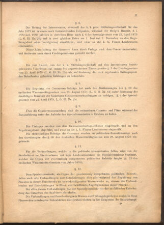 Verordnungsblatt für den Dienstbereich des k.k. Ackerbau-Ministeriums. Red. im k.k. Ackerbau-Ministerium 18800115 Seite: 11